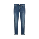 Jeans donna skinny con risvolto