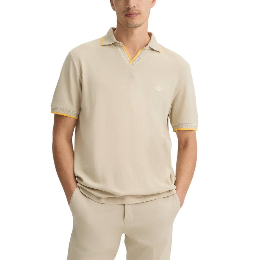 T-shirt con colletto cubano