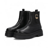 Stivaletti donna platform in pelle