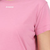 T-shirt donna con logo PINKO