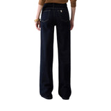 Jeans donna flare con cintura