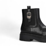 Stivaletti donna platform in pelle