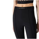 Pantaloni donna in doppio crêpe stretch