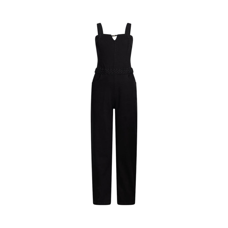 Tuta donna nera in cotone