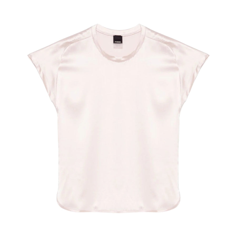 Blusa donna in satin maniche ad aletta