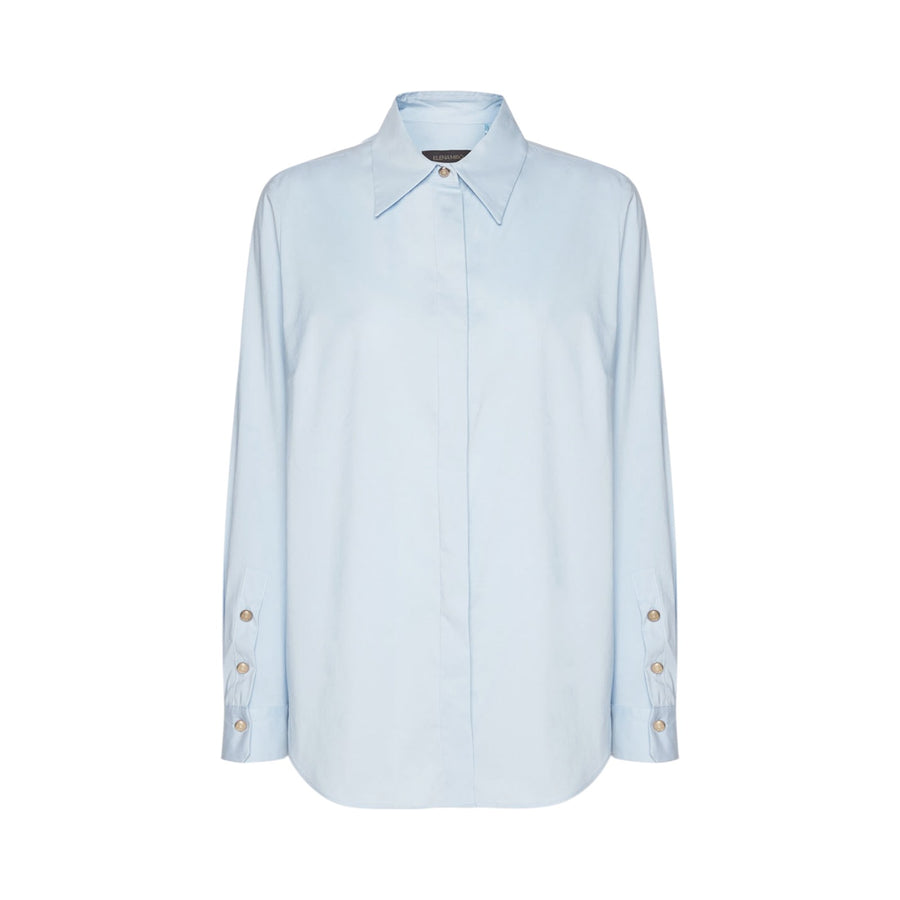 Camicia donna ampia in popeline