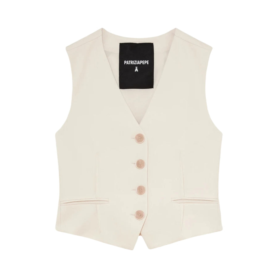 Gilet donna in twill stretch