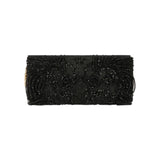 Pochette donna in raso con cristalli
