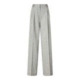 Pantaloni donna fiammati con piega stirata