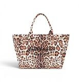 Borsa donna  in polycanvas leopardata