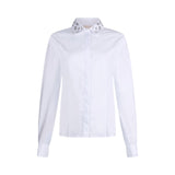 Camicia donna con ricami gioiello