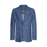 Giacca uomo in denim chambray