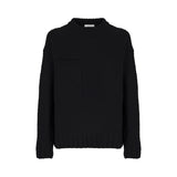 Maglia uomo girocollo in lana patch