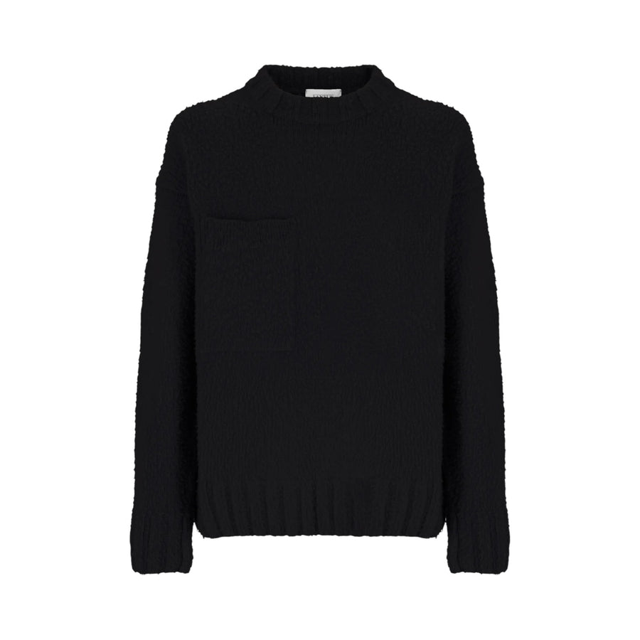 Maglia uomo girocollo in lana patch