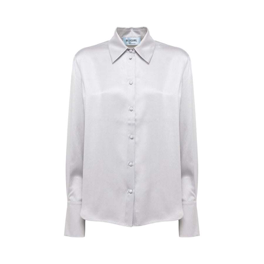 Camicia donna in raso di seta