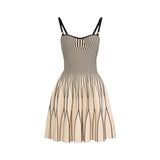 Abito donna  donna  in maglia bicolore