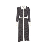 Abito donna bi-color in georgette di viscosa