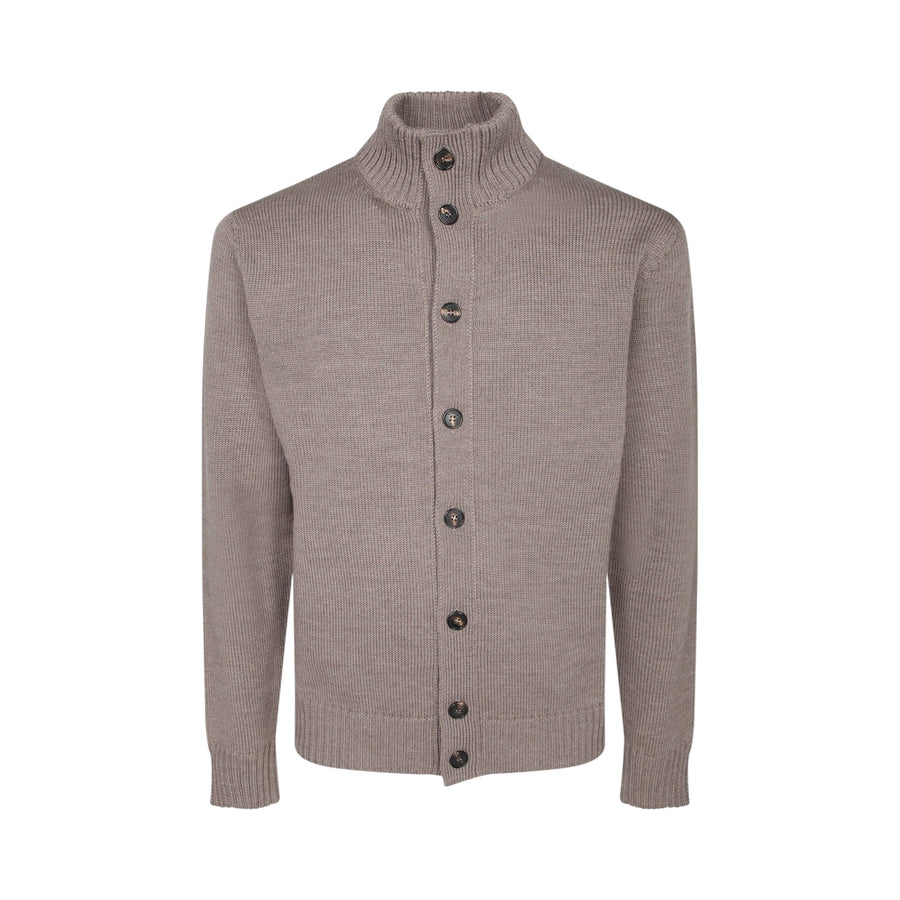 Cardigan uomo in lana naturale Chioto