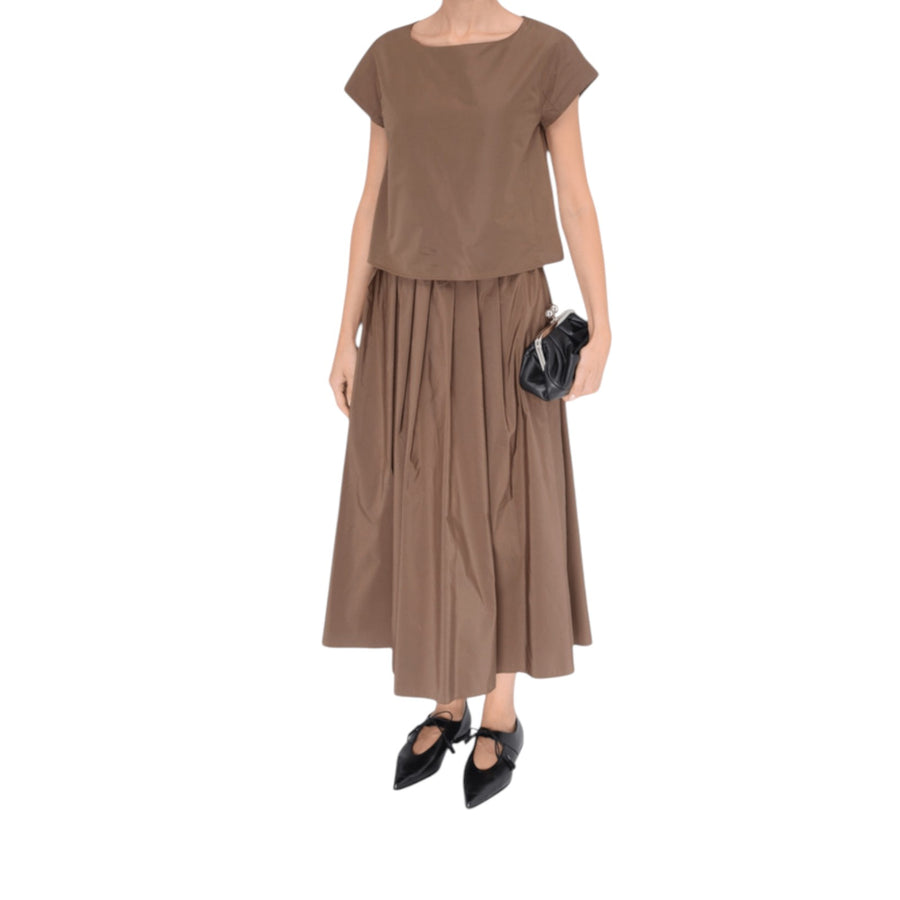 Gonna donna midi in taffetà