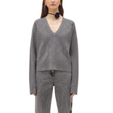 Maglia donna in viscosa con strass