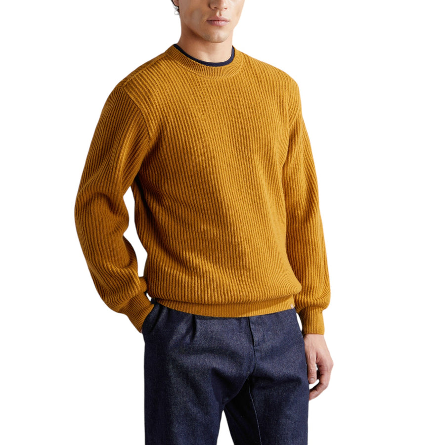 Maglione uomo a coste in Re-Wool