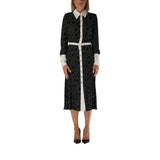 Abito donna bi-color in georgette di viscosa