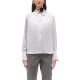 Camicia donna in raso di seta