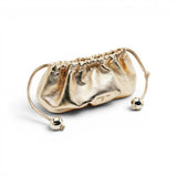 Bubble donna Clutch piccola in pelle laminata