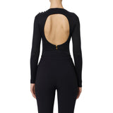 Maglia donna in cupro con bottoni