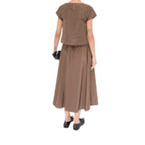 Gonna donna midi in taffetà