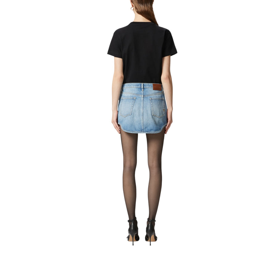 T-shirt donna mezze maniche ricamo logo PINKO