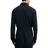 Camicia uomo tinta unita In twill di viscosa