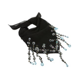 Bandana donna con paillettes e cristalli