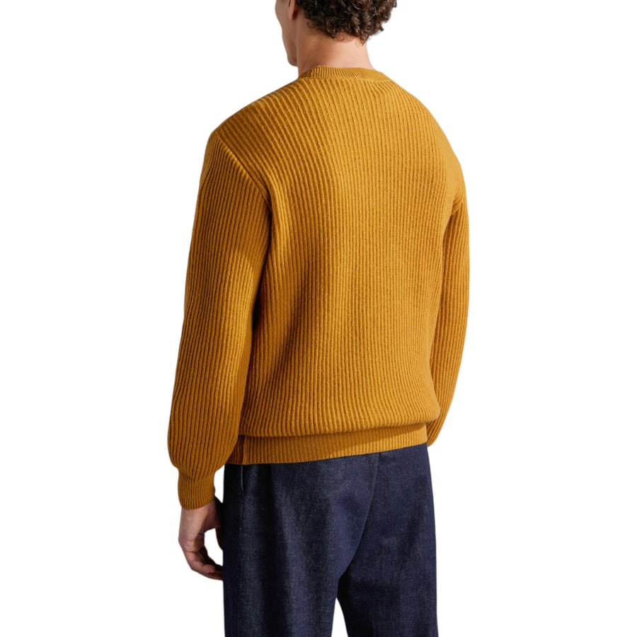 Maglione uomo a coste in Re-Wool