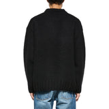 Maglia uomo girocollo in lana patch