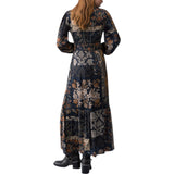 Abito donna lungo con balze