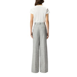 Pantaloni donna fiammati con piega stirata