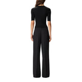 Maglia donna a costine logo Love Birds in trasparenza