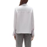 Camicia donna in raso di seta