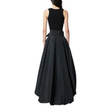 Top donna canottiera a costine con logo uccellini