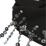 Bandana donna con paillettes e cristalli