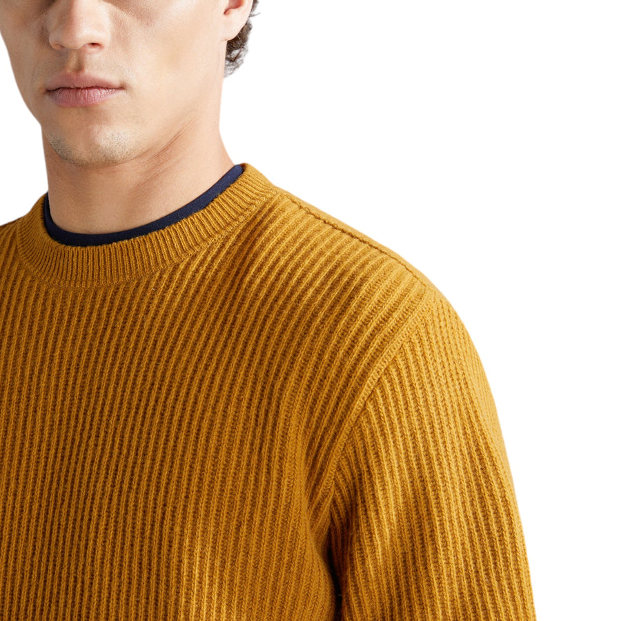 Maglione uomo a coste in Re-Wool