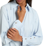 Camicia donna ampia in popeline