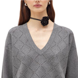 Maglia donna in viscosa con strass