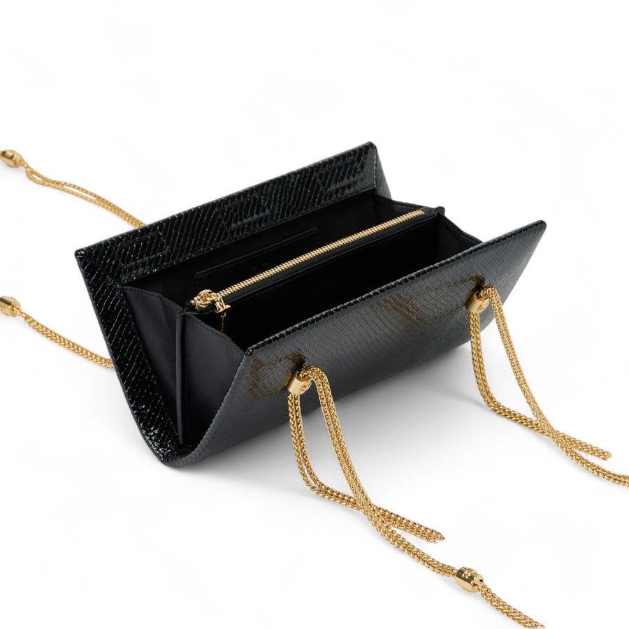 Borsa donna Ophidia a tracolla con texture pitone