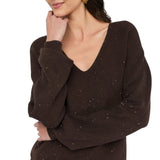 Maglia donna con micro paillettes