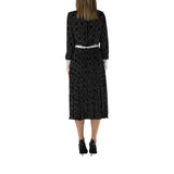 Abito donna bi-color in georgette di viscosa