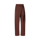 Pantaloni donna in satin a portafoglio