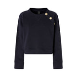 Felpa donna con bottoni