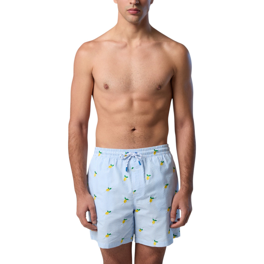 Boxer uomo mare in seersucker